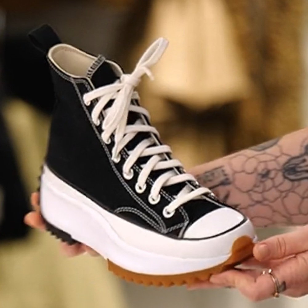 Converse Chuck Taylor All Star Run Star Hike Hightop Platform Sneakers Size 11.5 - Picture 7 of 14